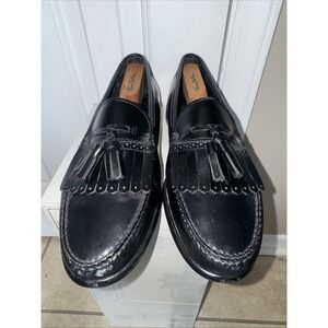 Weejuns GH Bass Co. Handcrafted Black Leather Tassel Loafers Mens Sz 13 READ